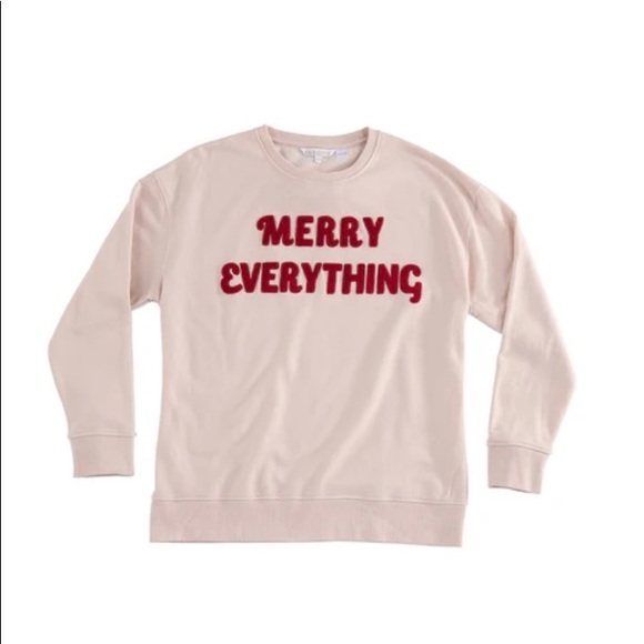 SOLD NWT “Merry Everything” crewneck sweatshirt - size Medium by Shiraleah - Picture 2 of 5